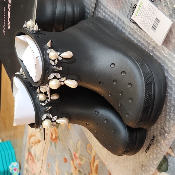 Simone Rochas Crocs Crush Boot Size W8/M6 - Picture 3 of 10